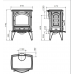 Чугунная печь Dovre 540 W