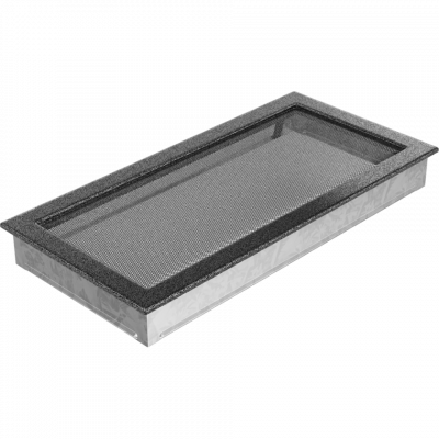 Каминная решетка Kratki черно-серебряная 22x45