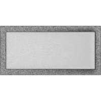 Камінна решітка Kratki чорно-срібна 22x45