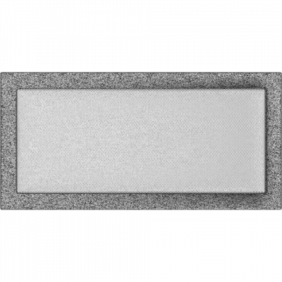 Каминная решетка Kratki черно-серебряная 22x45