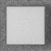 Каминная решетка Kratki черно-серебряная 22x22