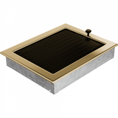 Каминная решетка Kratki позолоченная с жалюзи 22x30