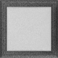Каминная решетка Kratki Oskar черно-серебряная 22x22