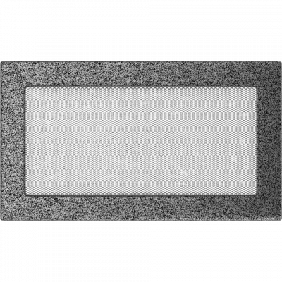 Каминная решетка Kratki черно-серебряная 17x30