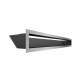 Каминная решетка Kratki LUFT шлифованная 9x80
