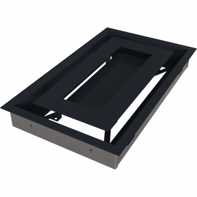 Камінна решітка Kratki WIND графітова 22x37