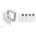 Камінна решітка Kratki Oskar мідна фарбована з жалюзями 17x37