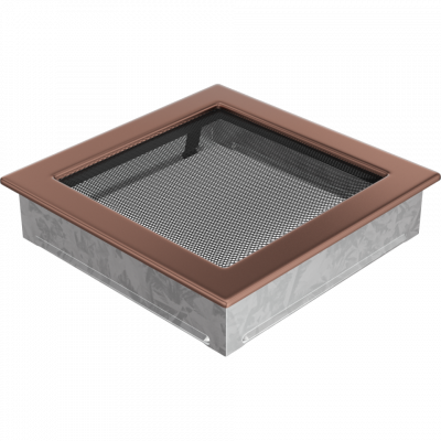 Каминная решетка Kratki медь гальваническая 22x22