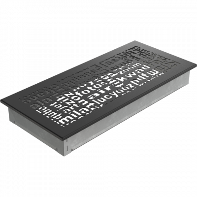 Каминная решетка Kratki ABC черная 17x37