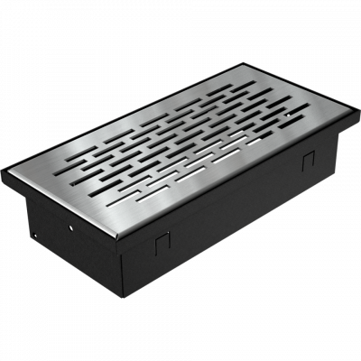Каминная решетка Kratki FLOOR шлифованная 9x20