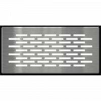 Каминная решетка Kratki FLOOR шлифованная 9x20