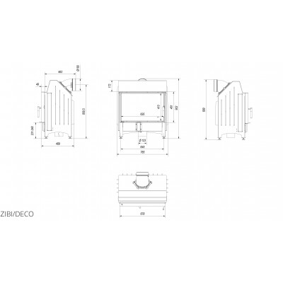 Камінна топка Kratki ZIBI 12 DECO