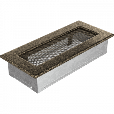 Камінна решітка Kratki чорно-золота 11x24
