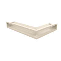 Каминная решетка Kratki LUFT угловая левая кремовая 60x40x9