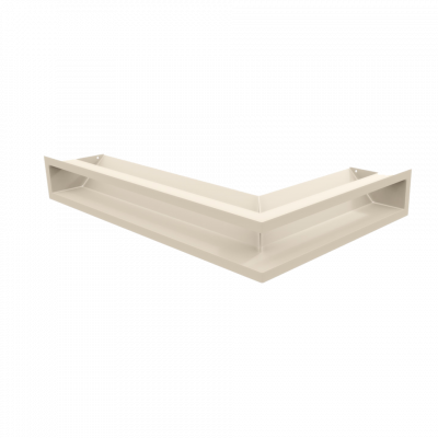 Каминная решетка Kratki LUFT SF угловая левая кремовая 60x40x9