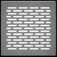 Каминная решетка Kratki FLOOR шлифованная 17x17