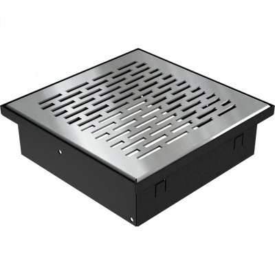 Каминная решетка Kratki FLOOR шлифованная 17x17