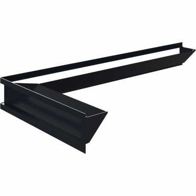 Каминная решетка Kratki LUFT SF угловой левый графитовый 80x40x9