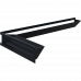 Каминная решетка Kratki LUFT SF угловой левый графитовый 80x40x9
