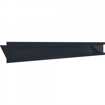Каминная решетка Kratki LUFT SF угловой левый графитовый 80x40x9