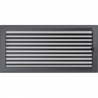 Каминная решетка Kratki графитовая с жалюзи 22x45
