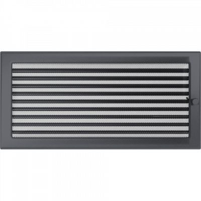Каминная решетка Kratki графитовая с жалюзи 22x45