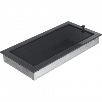 Каминная решетка Kratki графитовая с жалюзи 22x45