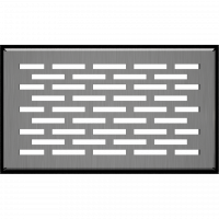 Каминная решетка Kratki FLOOR шлифованная 11x17