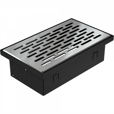 Каминная решетка Kratki FLOOR шлифованная 11x17