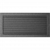Камінна решітка Kratki чорно-срібна з жалюзями 22x45
