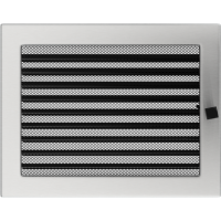 Каминная решетка Kratki шлифованная с жалюзи 22x30