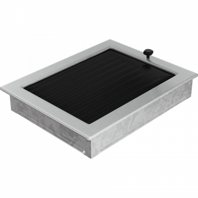 Камінна решітка Kratki шліфована з жалюзями 22x30