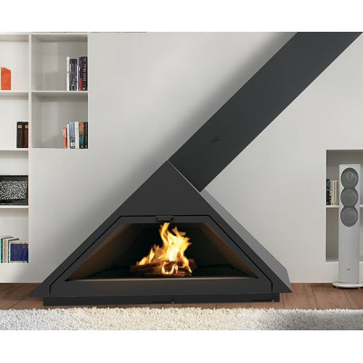 Дизайнерский камин Traforart Frontal Madrid Obliqua Smoke Outlet