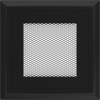 Камінна решітка Kratki Oskar чорна 11x11