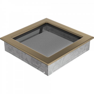 Каминная решетка Kratki золото гальваническое 22x22