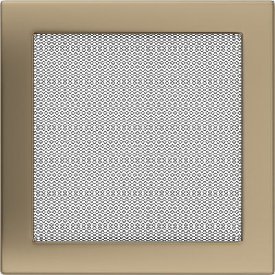Каминная решетка Kratki золото гальваническое 22x22