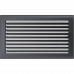 Каминная решетка Kratki графитовая с жалюзи 22x37