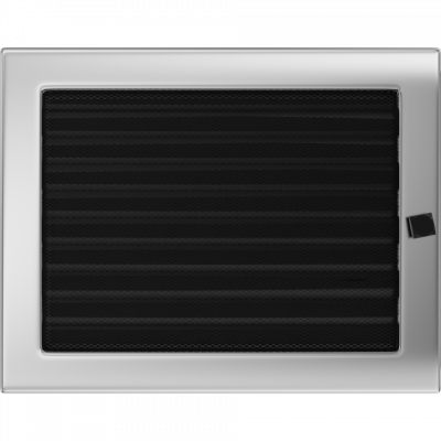 Камінна решітка Kratki нікель з жалюзями 22x30