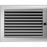 Каминная решетка Kratki никель с жалюзи 22x30