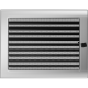 Камінна решітка Kratki нікель з жалюзями 22x30