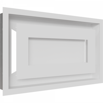 Камінна решітка Kratki WIND біла 22x37