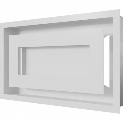 Камінна решітка Kratki WIND біла 22x37