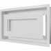 Камінна решітка Kratki WIND біла 22x37