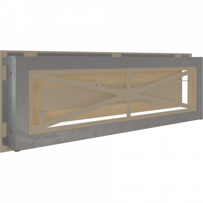 Камінна решітка Kratki WIND кремова 17x49