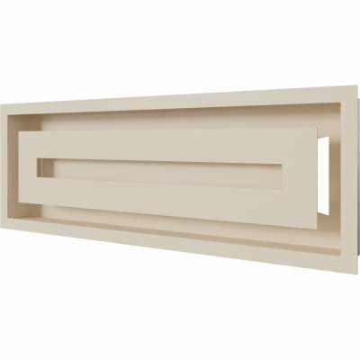 Камінна решітка Kratki WIND кремова 17x49