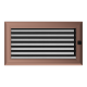 Камінна решітка Kratki Oskar мідна фарбована з жалюзями 17x30