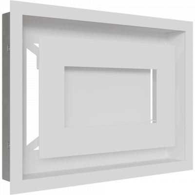 Камінна решітка Kratki WIND біла 22x30