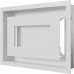 Камінна решітка Kratki WIND біла 22x30