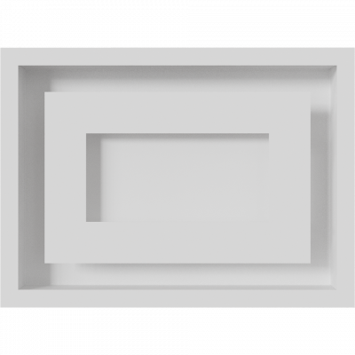 Камінна решітка Kratki WIND біла 22x30
