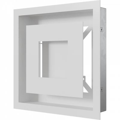 Камінна решітка Kratki WIND біла 22x22